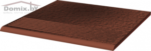 Клинкерная плитка Ceramika Paradyz Cloud Rosa Duro ступень структурная (30x30)